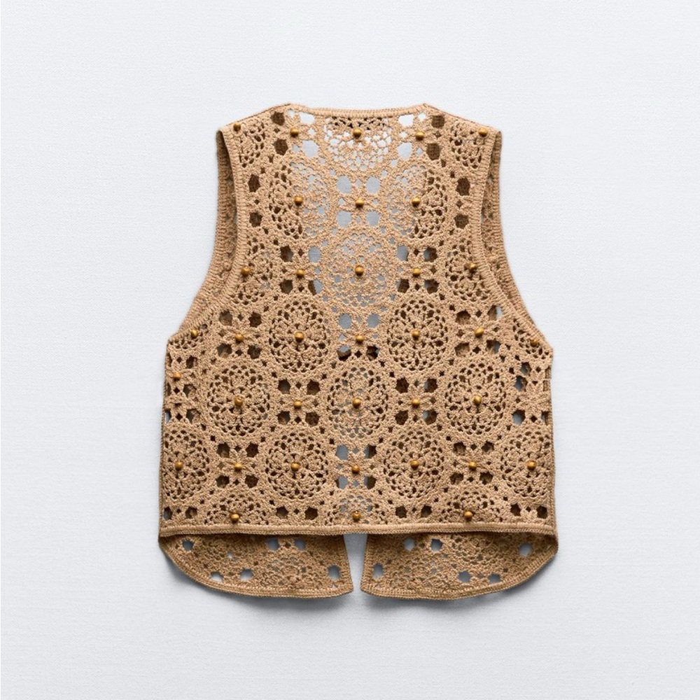 BEADED CROCHET TOP - Picture 6 of 7
